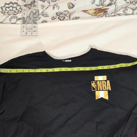 NBA Black Long Sleeve Tee with Crew Neck - Picture 8 of 11